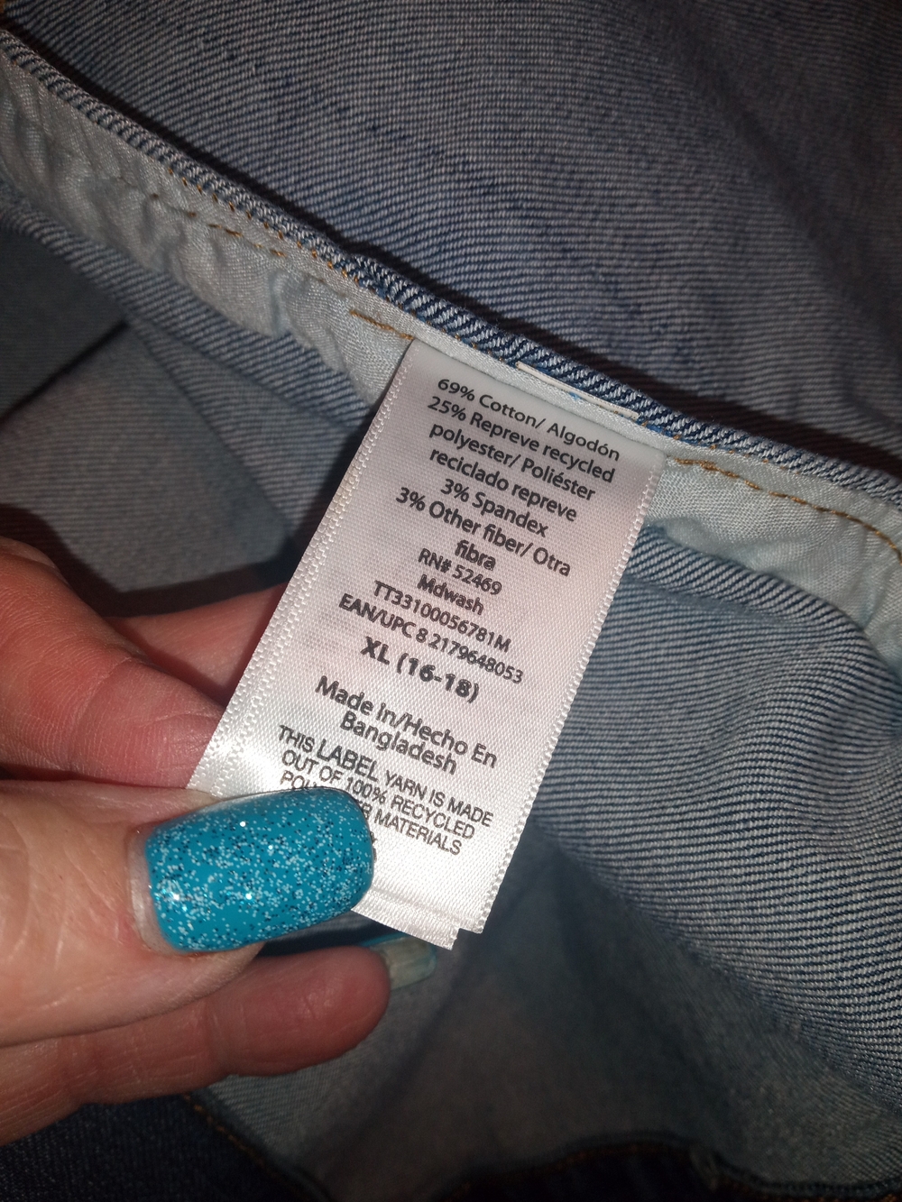 Time and Tru Blue Denim Jean Jacket - Picture 4 of 4